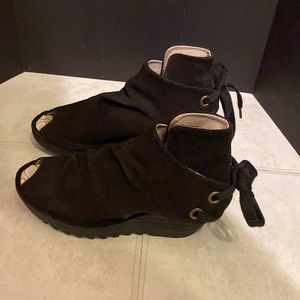 Black Fly London wedge shoes size 37